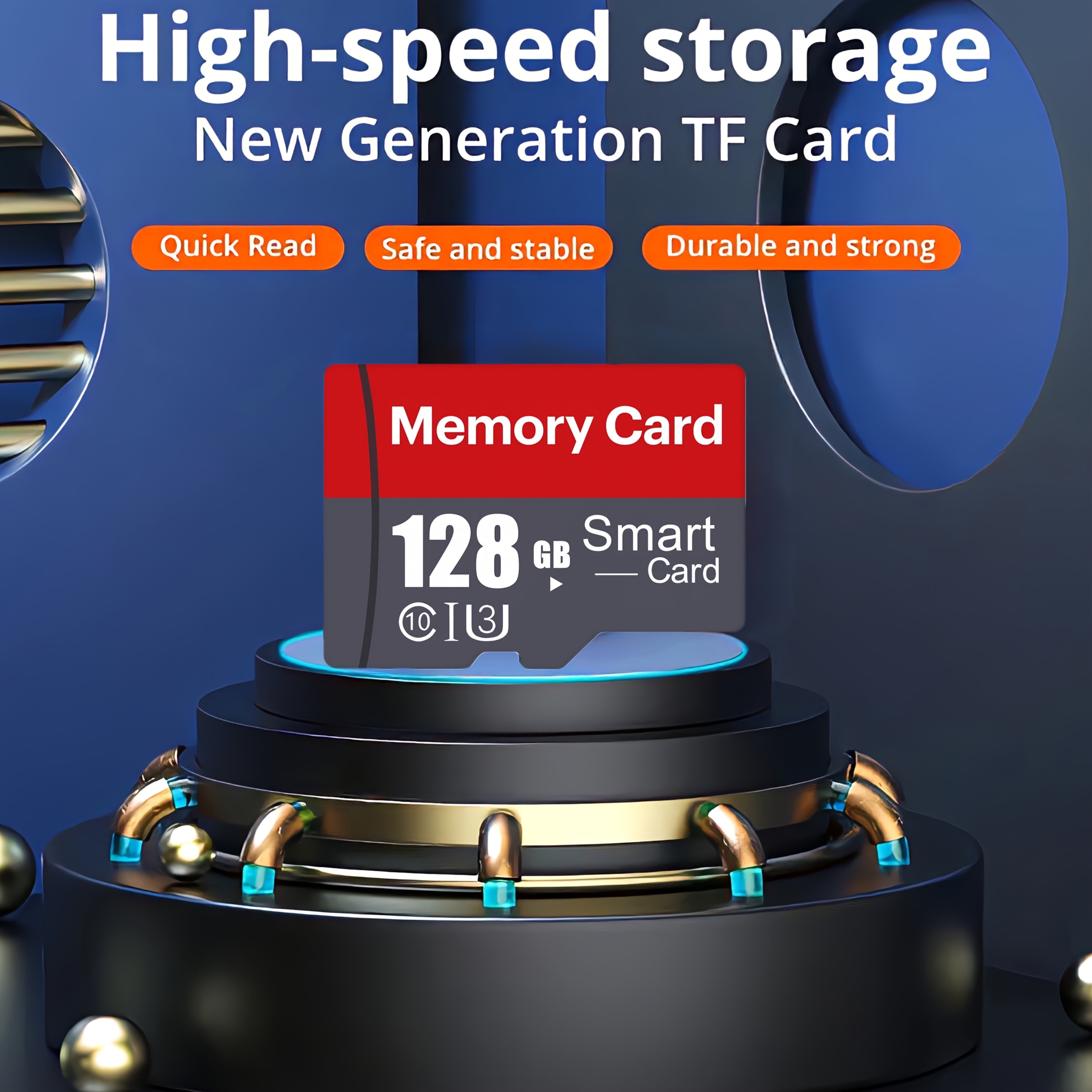 High-Speed UHS-I Class 10 Micro SD Card 8GB to 128GB for 4K UHD Video Surveillance Dash Cams