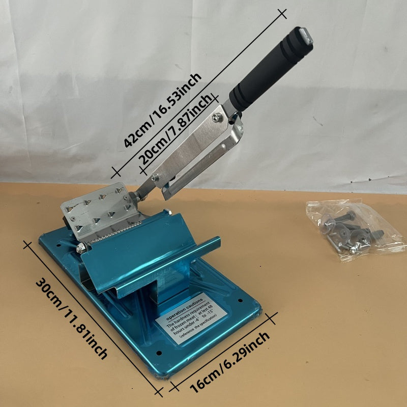 Stainless Steel Manual Meat Slicer for Meats Cheese Bread Adjustable Thickness