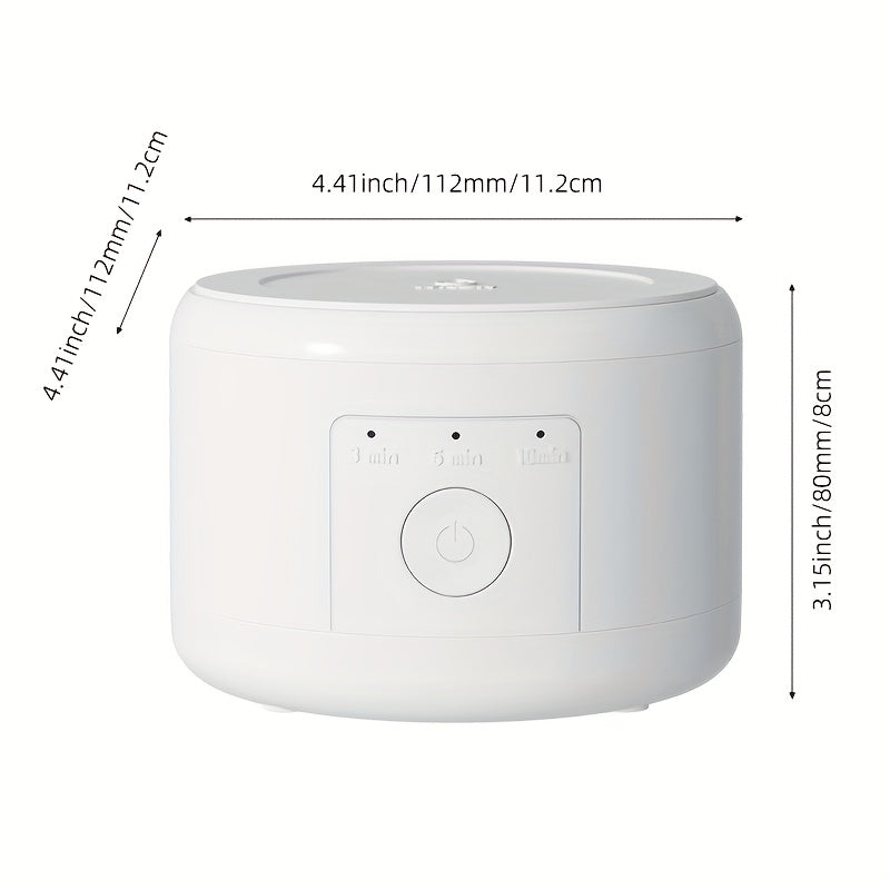 Portable USB Rechargeable Denture Cleaner with 50KHz Vibration and Long-Lasting Battery