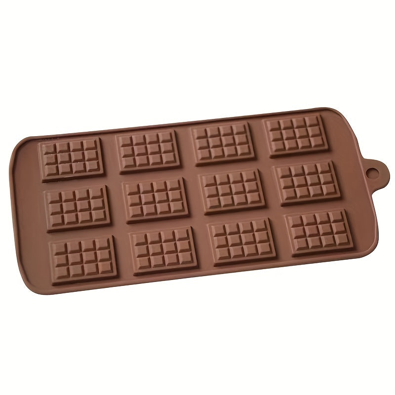 Silicone Chocolate Mould 12 Grids for Pastry Candy and Cookies Baking Tool