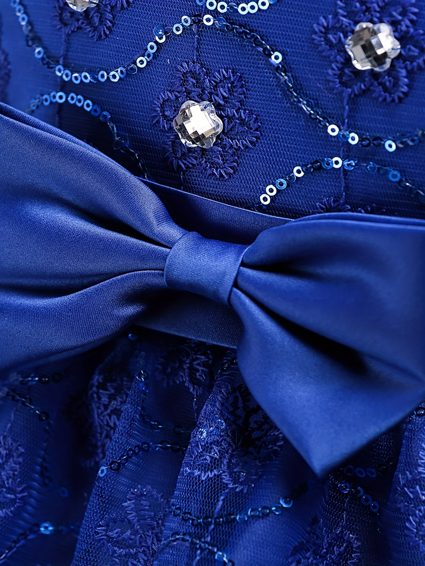 Girls Sleeveless Sequin Flower Princess Dress for Party Wedding Birthday