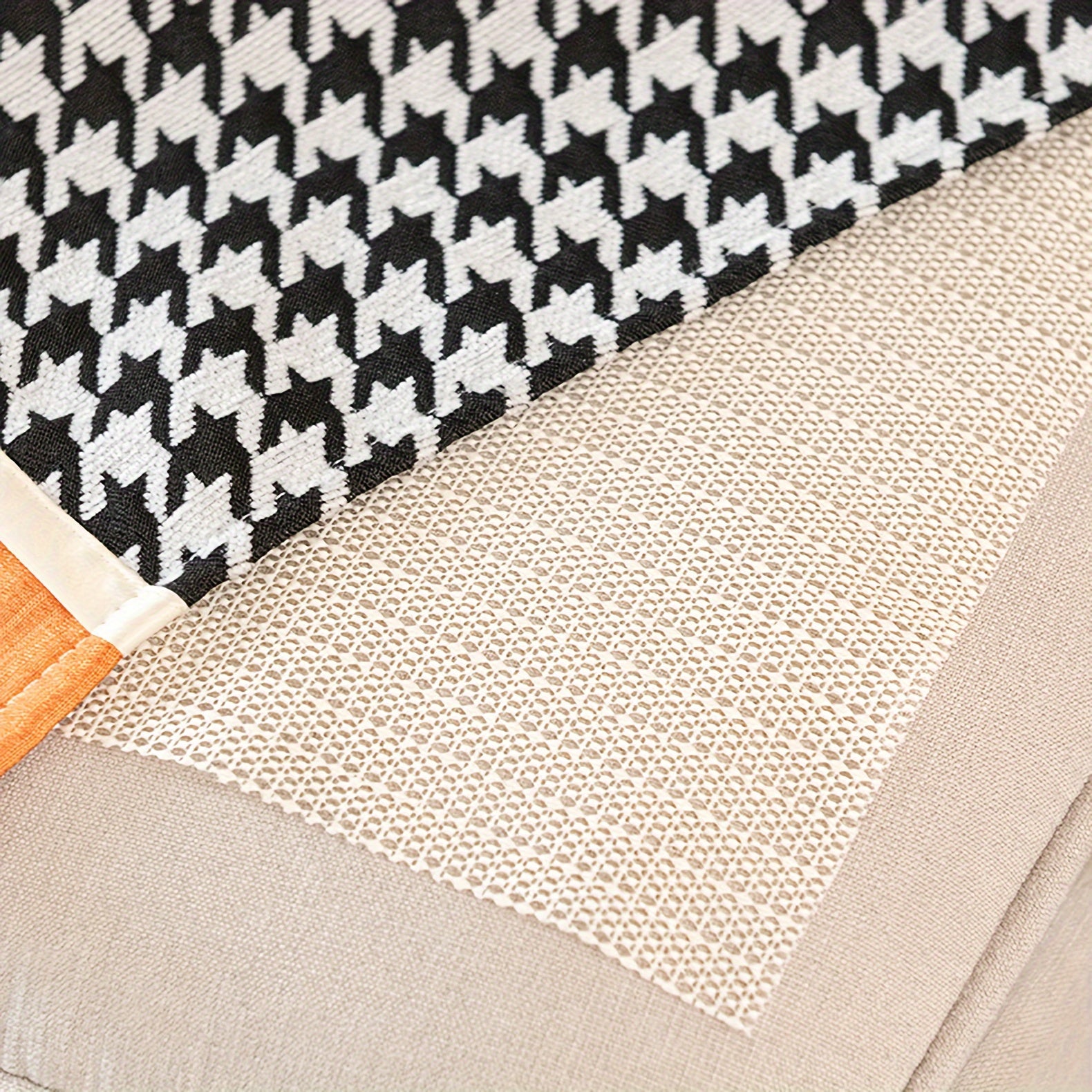 Beige PVC Non-Slip Rug Mat for Bedroom Living Room Kitchen Bathroom Indoor Use