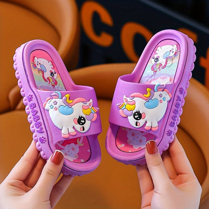 Kids' PVC Bunny Slippers Non-Slip Indoor Outdoor Comfortable for Boys and Girls