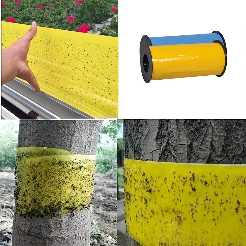 Dual-Sided Insect Fly Catcher Tape Yellow and Blue Waterproof Sunproof Pest Control