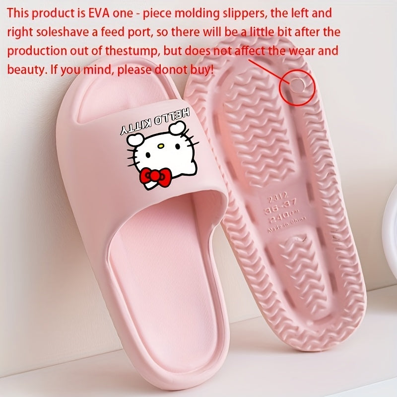 Women EVA Slippers Indoor Non-Slip Casual Shoes Pink Red Bow