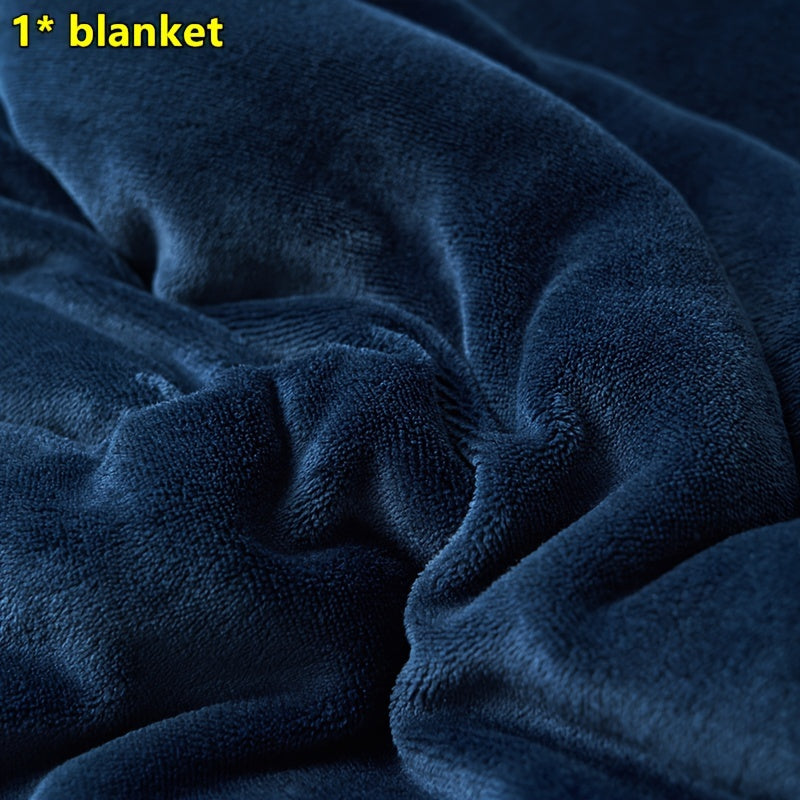 Double Layer Milk Velvet and Lamb Velvet Blanket for Indoor and Outdoor Use
