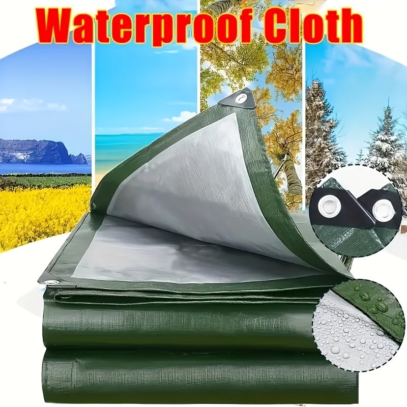 Waterproof Green Tarpaulin Heavy Duty Waterproof Material for Outdoor Use