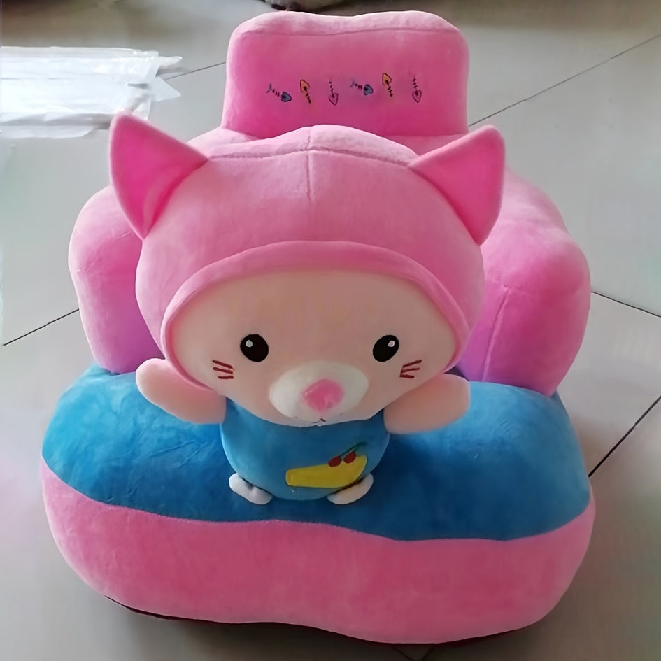 Bolalar va kichkina bolalar uchun moslashuvchan yostiq va orqa qo‘llab-quvvatlash bilan multfilm mo‘rt bolalar uchun booster o‘rindiq