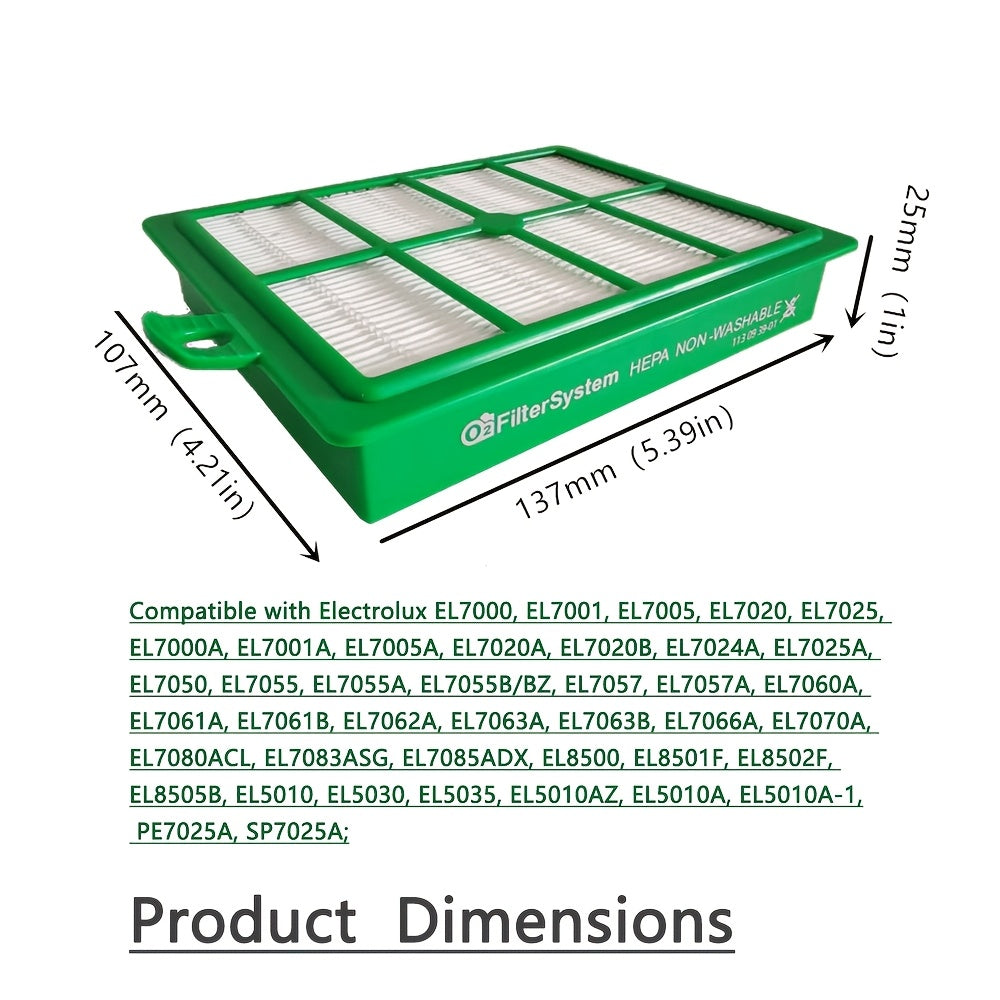 Havoning sifatini Premium HEPA Filtr O'zgartirish 1130939-01 bilan yangilang. Ushbu filtr Electrolux Harmony, Oxygen Series va boshqa ko'plab modellarga mos keladi. Uni o'rnatish juda oson va bu sizning joyingizdagi havoni sezilarli darajada yaxshilaydi.