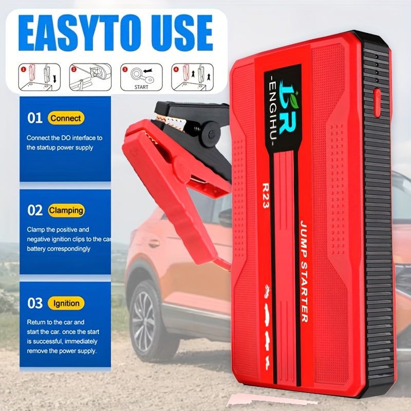 Portable Car Jump Starter Power Bank Emergency Charger for Gasoline Diesel Vehicles