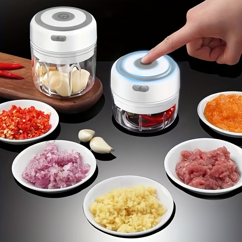 Electric Garlic Chopper 250ml USB Rechargeable Mini Food Processor