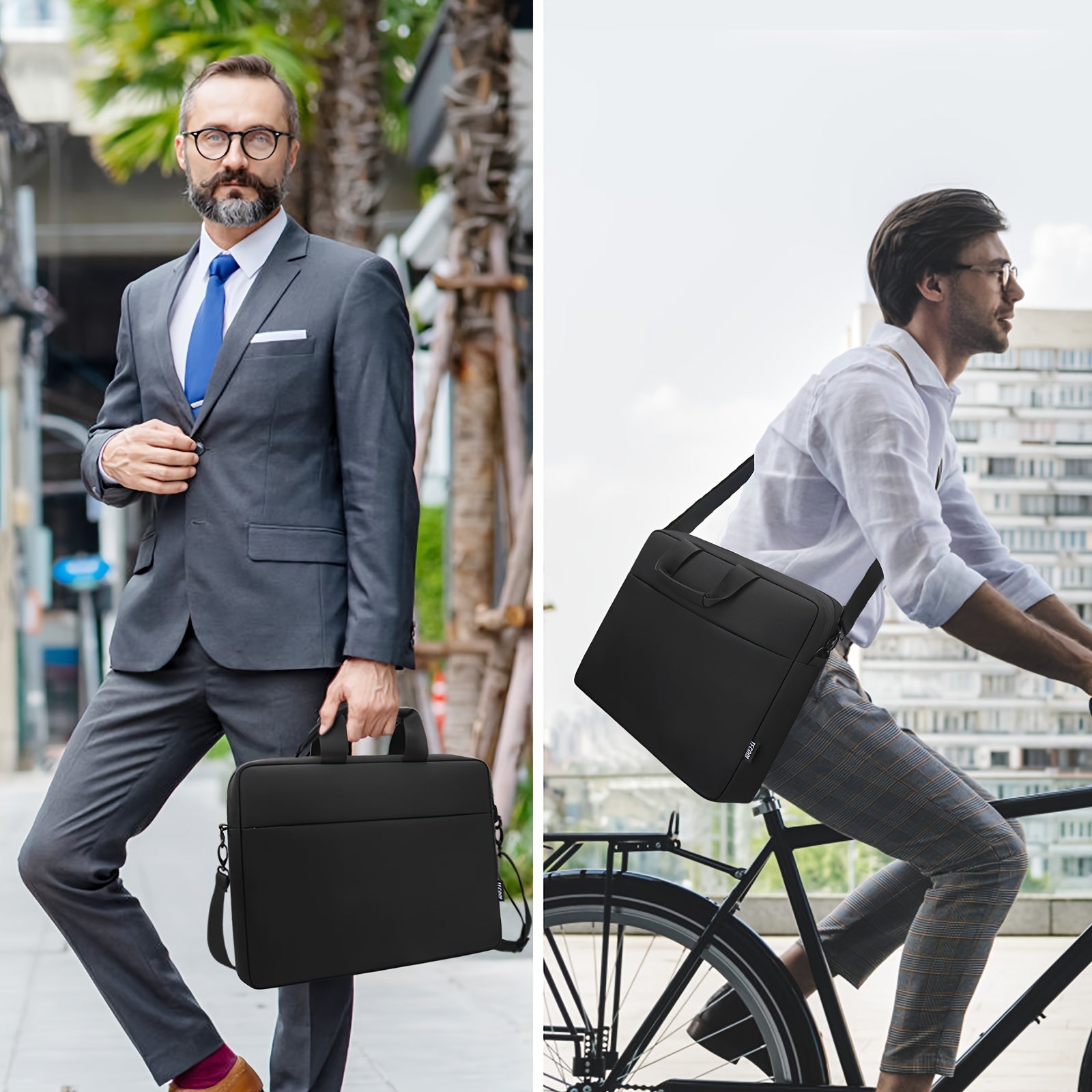 Большая вместимость водонепроницаемая сумка через плечо для ноутбука, подходит для 14-17 дюймов, мужчины и женщины