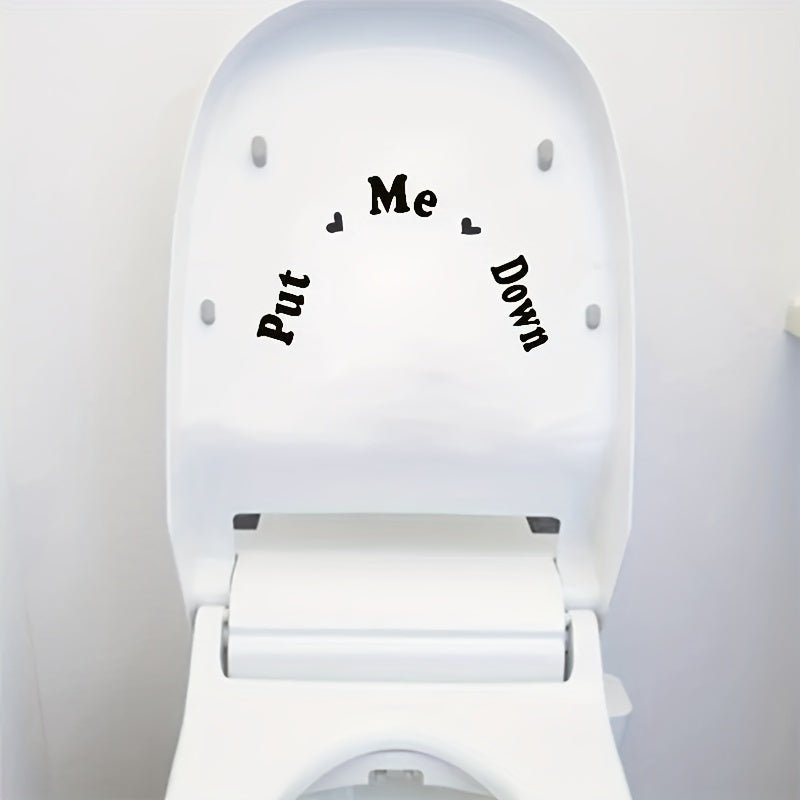 Toilet Decal Sticker for Bathroom Bathroom Decoration Remind Sticker