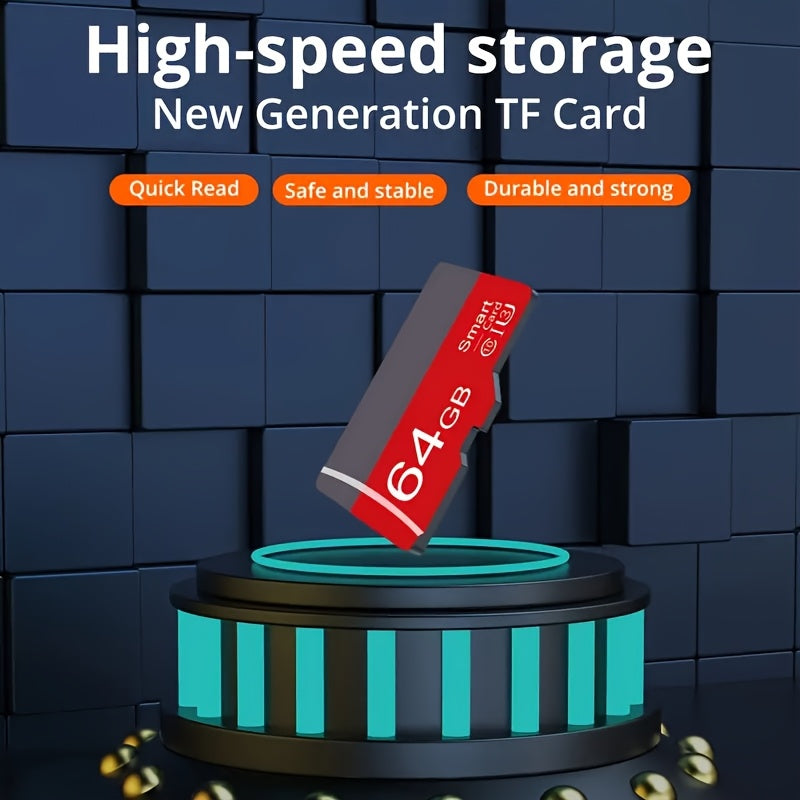 High-Speed Memory Card 32GB 64GB U3 4K Compatible for Smartphones Cameras Tablets Computers