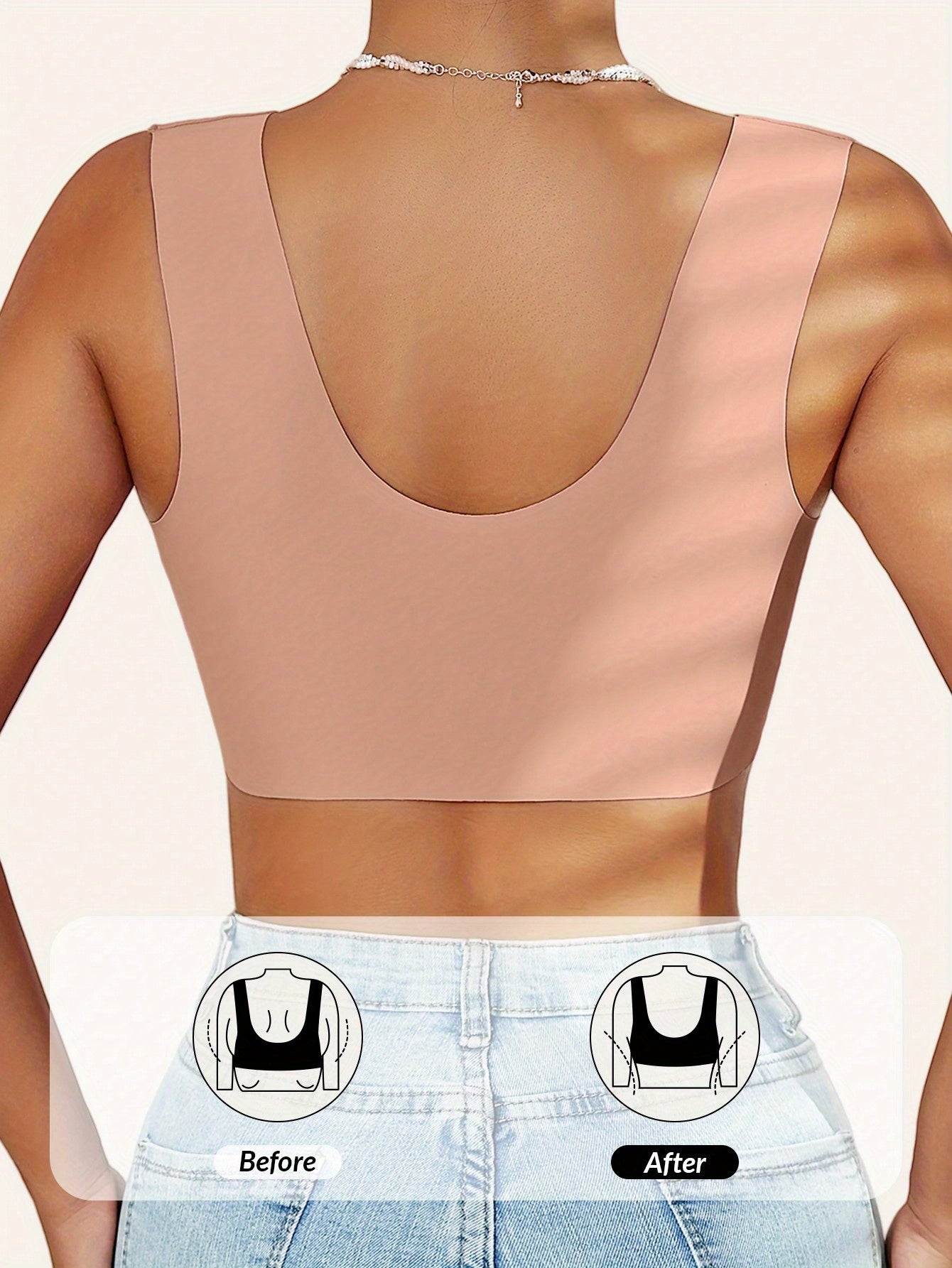 Women's Plus Size Sports Bras Pack Breathable Stretchy Floral V-Neck