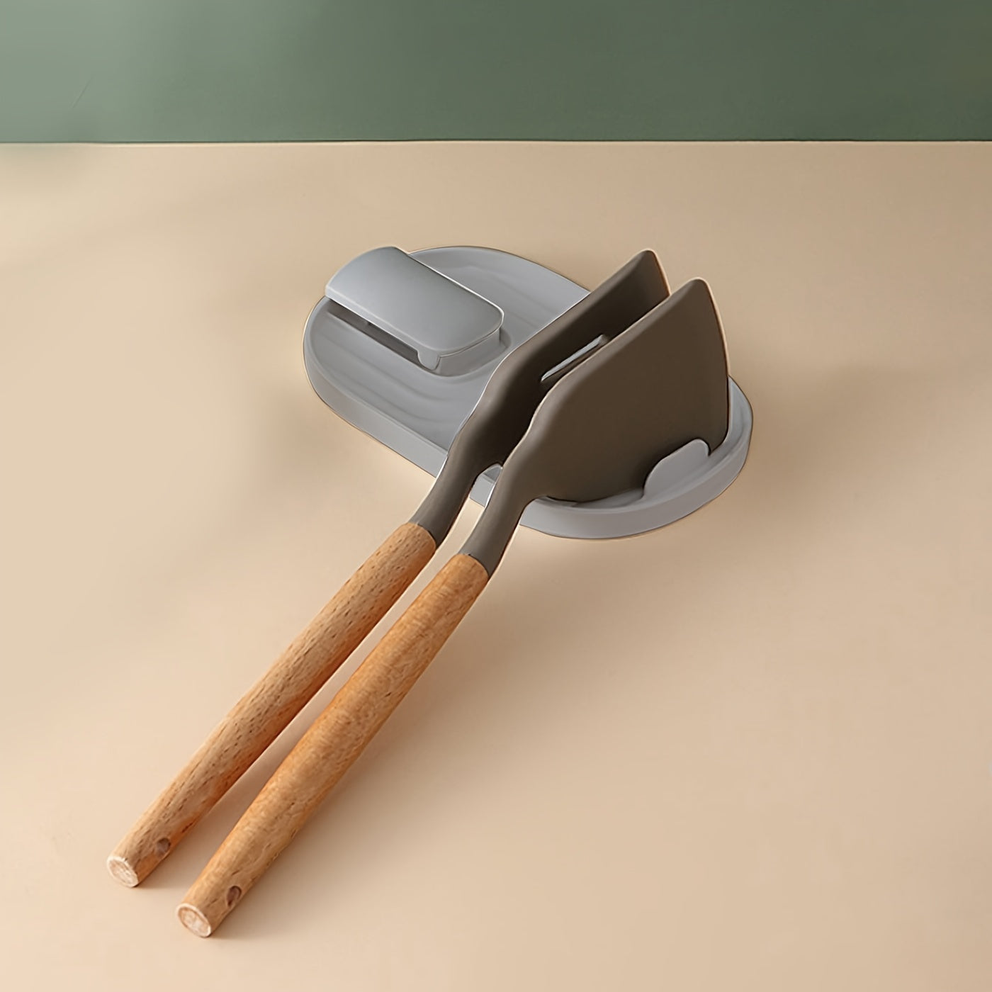 Multipurpose Kitchen Utensil Organizer Foldable Pot Lid and Spoon Holder Plastic