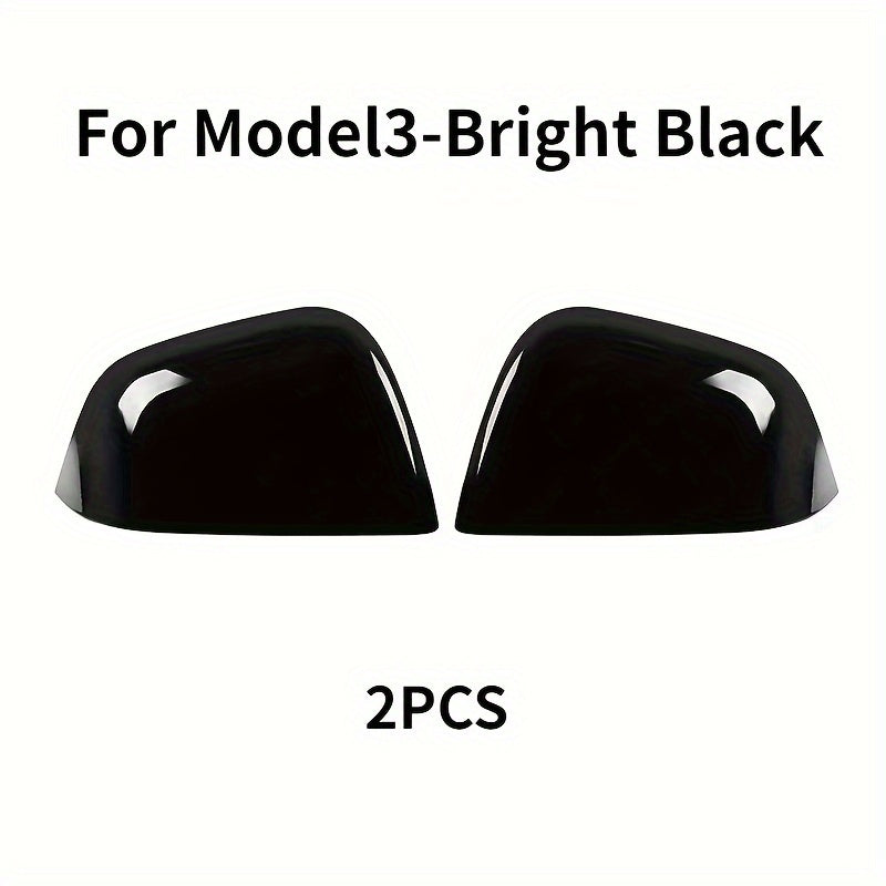 Car Rearview Mirror Cover Protector Set for Tesla Model 3 and Y 2020-2024
