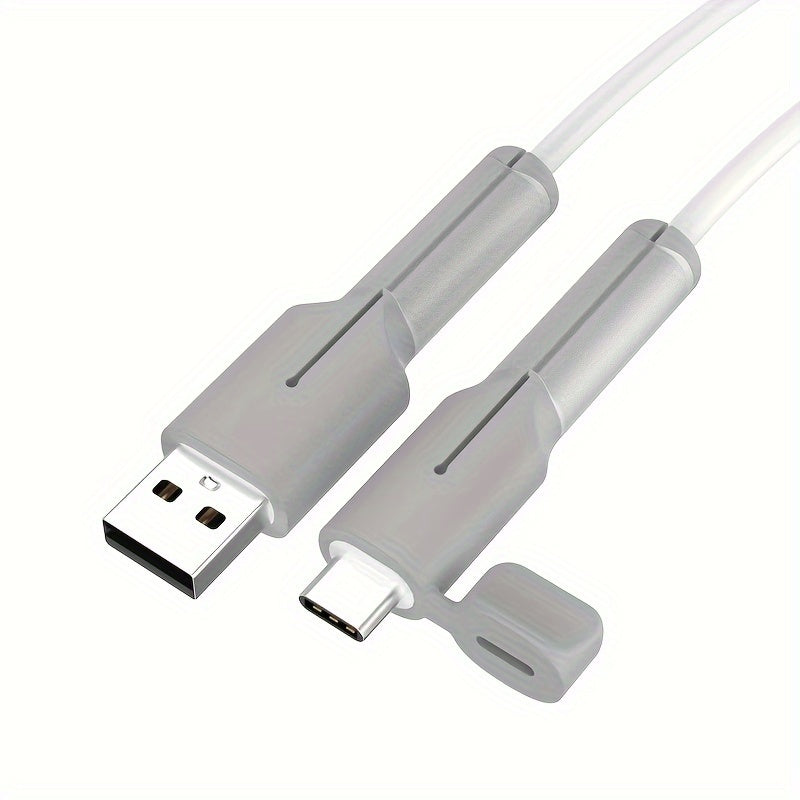 Silicone Cable Protector for Data Cables and Chargers Compatible with iPhone, Huawei, Oppo, Xiaomi, VIVO
