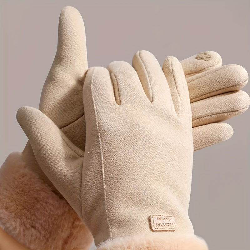 Women's Casual Gloves Polyester Windproof Water-Resistant Touchscreen Compatible