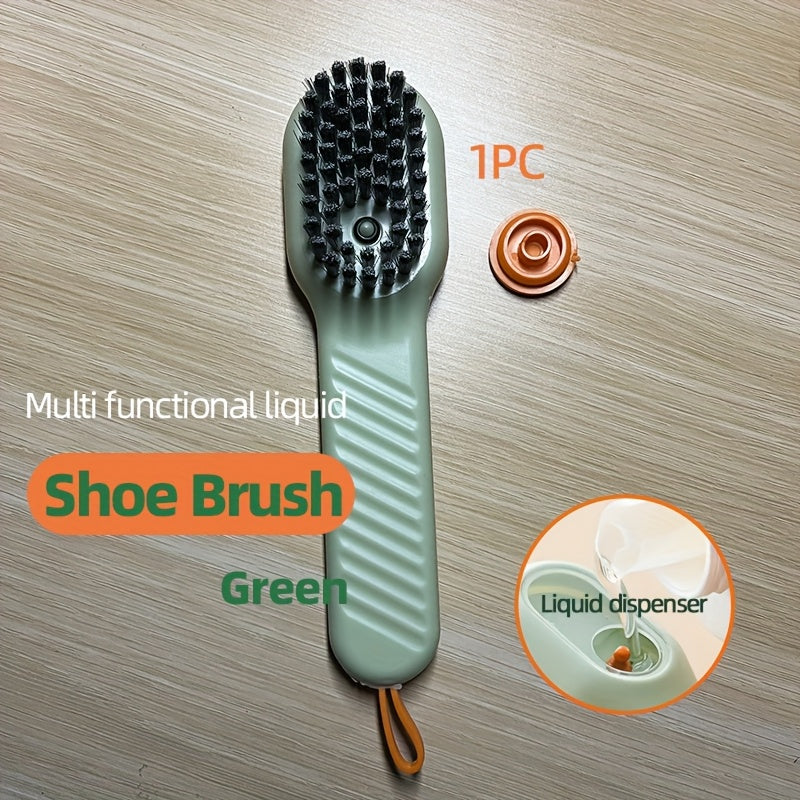 Cepillo de lavandería multiusos con dispensador de jabón, plástico duradero para ropa y ropa de cama