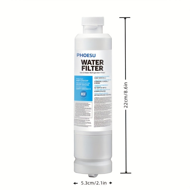 3-Pack Refrigerator Water Filters - Carbon Block, Removes 99% Contaminants