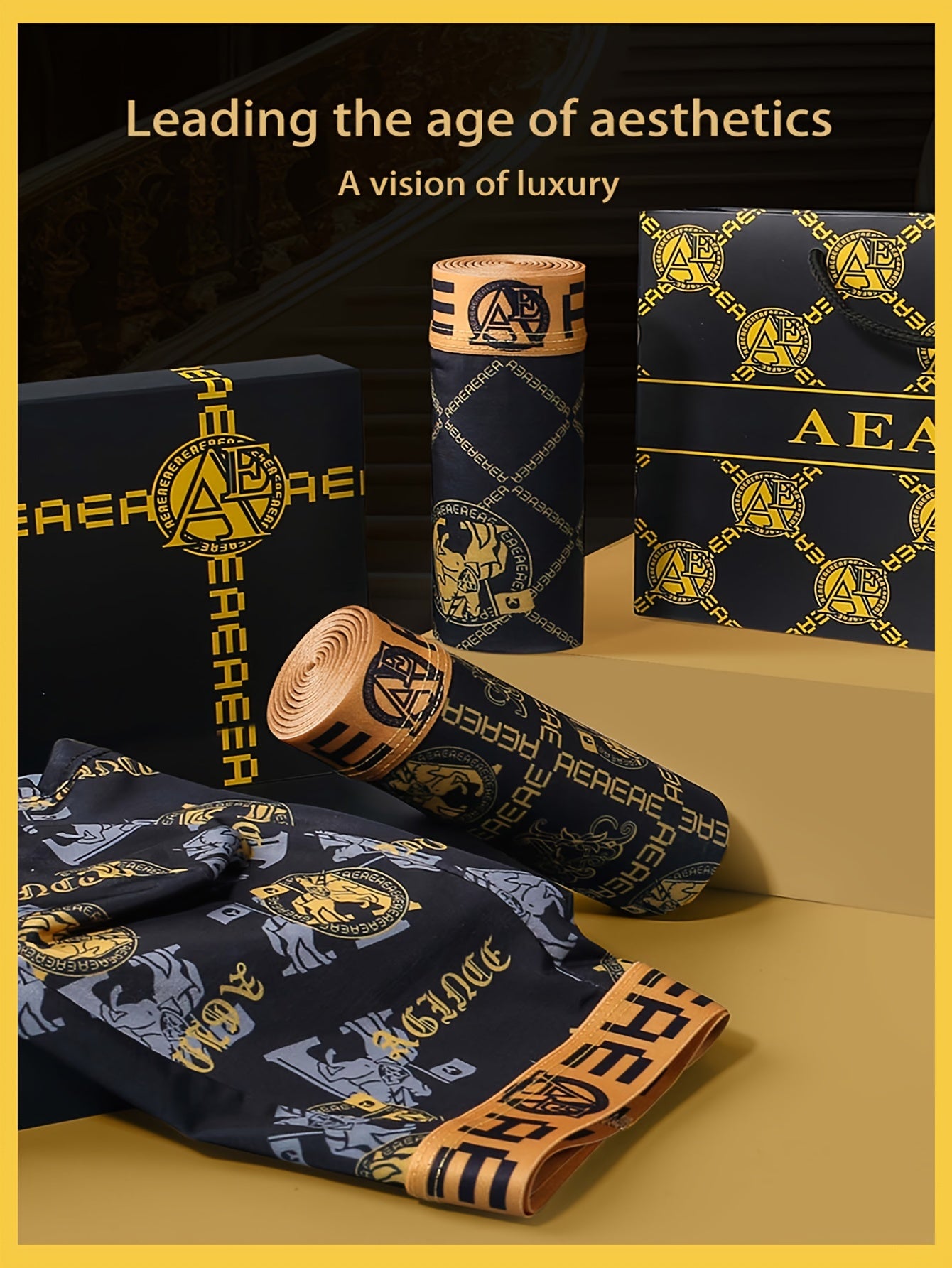 Men's Boxer Briefs Set of 4 Breathable Stretch Polyester for Sports and Daily Wear