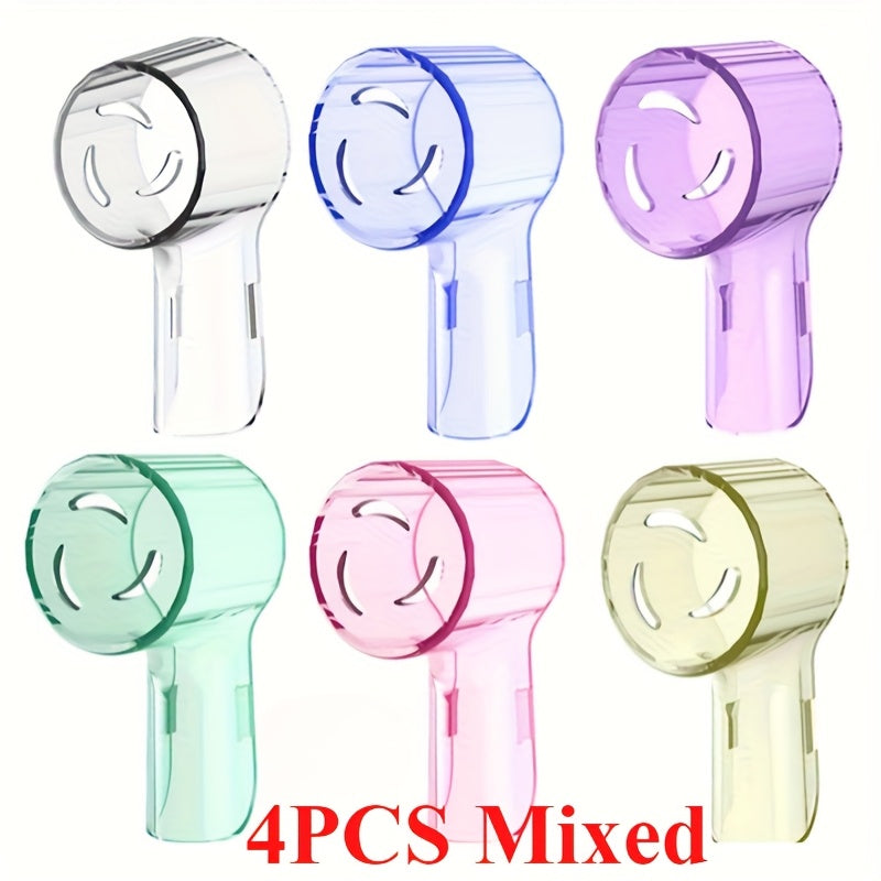 4Pcs Toothbrush Dustproof Covers Caps Electric Toothbrush Head Protectors
