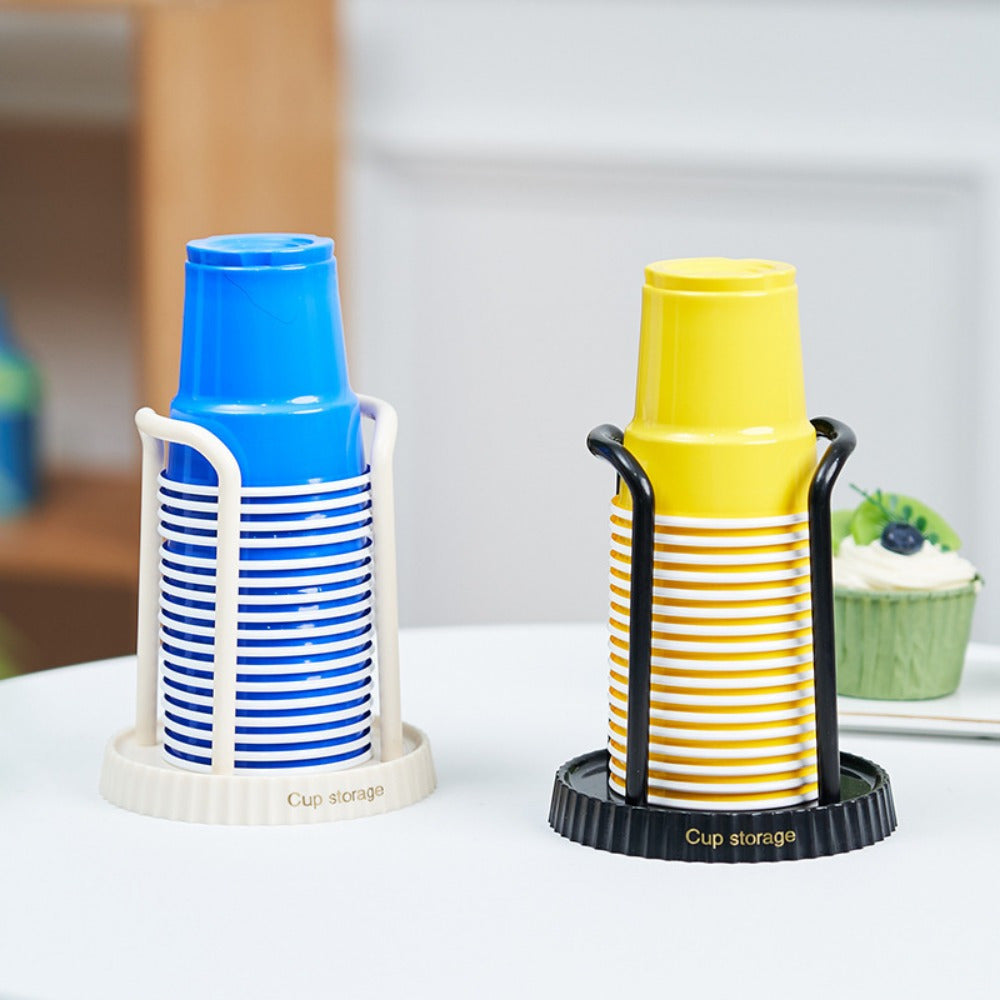 Organizador de portavasos de plástico desechable para hogar, oficina, baño y cafetería en varios colores