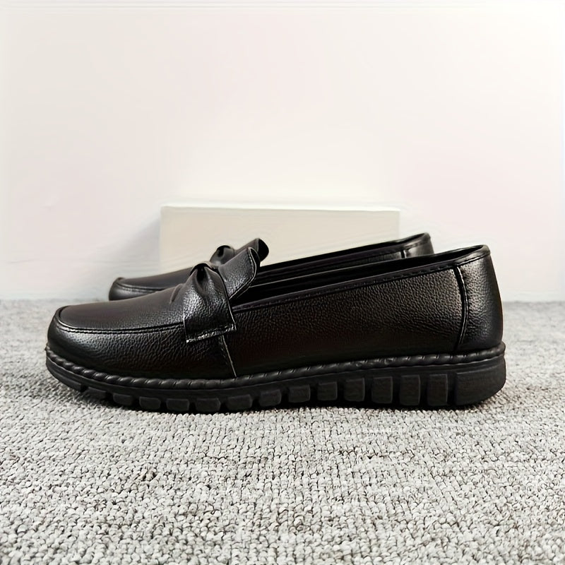 Women's Synthetic Cover Work Boots - Black Comfortable Daily Use