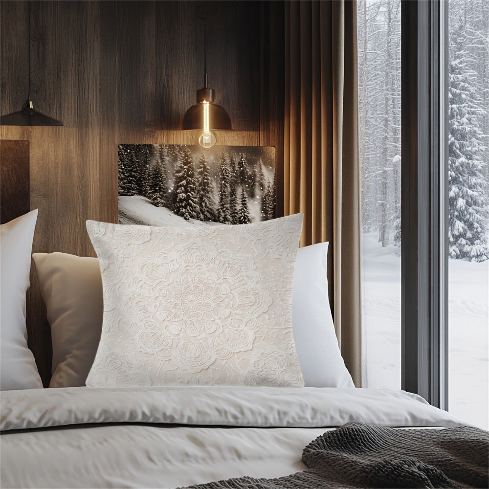 Ikki tomonlama bosilgan yostiq qoplami, qisqa mo'yna polyester, fermachilik dekoratsiyasi, divan yoki tashqarida foydalanish uchun