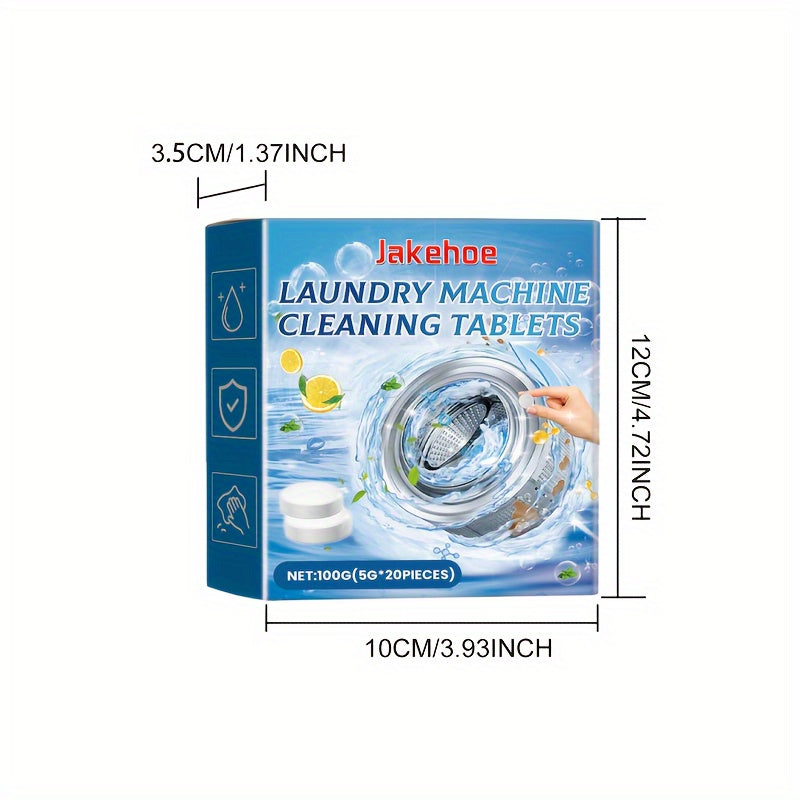 Jakehoe kir yuvish mashinasi tozalash tabletkalari oldindan yuklanadigan va yuqoridan yuklanadigan yuvish mashinalaridan samarali ravishda chuqur tozalaydi va hidlarni olib tashlaydi.