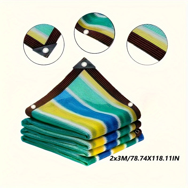 Outdoor UV Protected Sun Shade Mesh with Reinforced Edges and Grommets