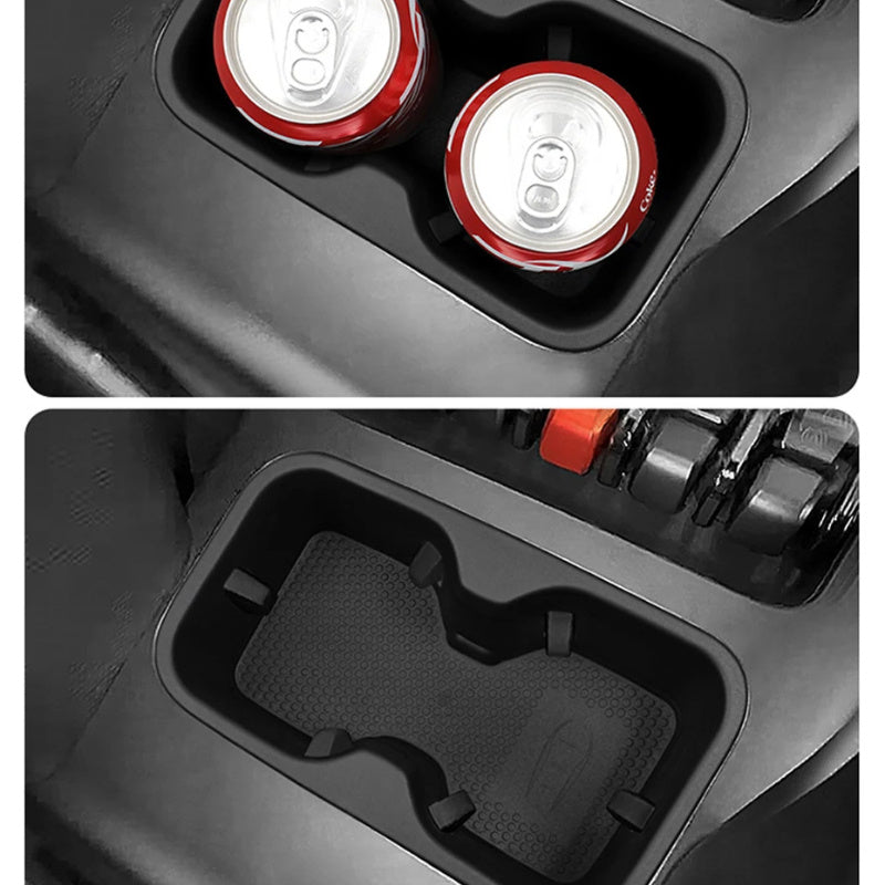 2 dona avtomobil markaz konsoli qulayligi uchun quloqchalar saqlash qutisi tashkilotchisi stakan tutqichli plastinka ABS bardoshli, oson o'rnatiladi