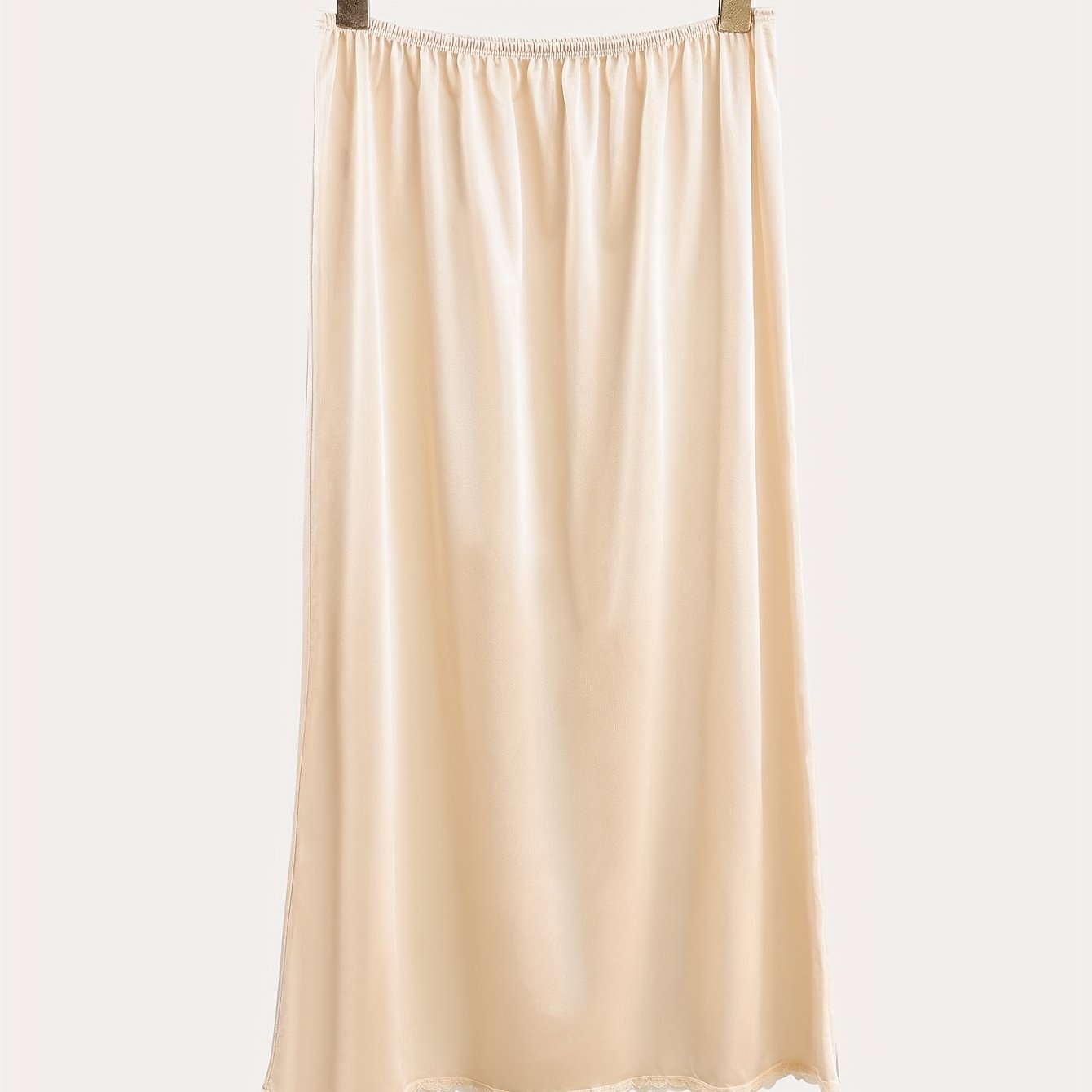 Women's Lace Patchwork Mid-Length Skirt Anti-Transparent Casual Skirt