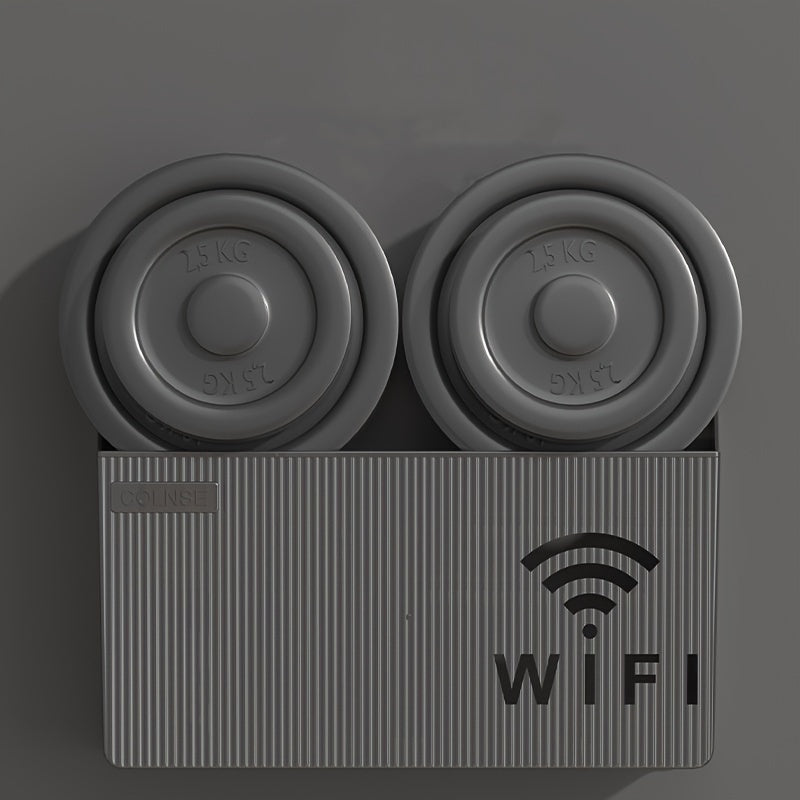 Estante para router de montaje en pared con almacenamiento inalámbrico y estante decorativo para medios