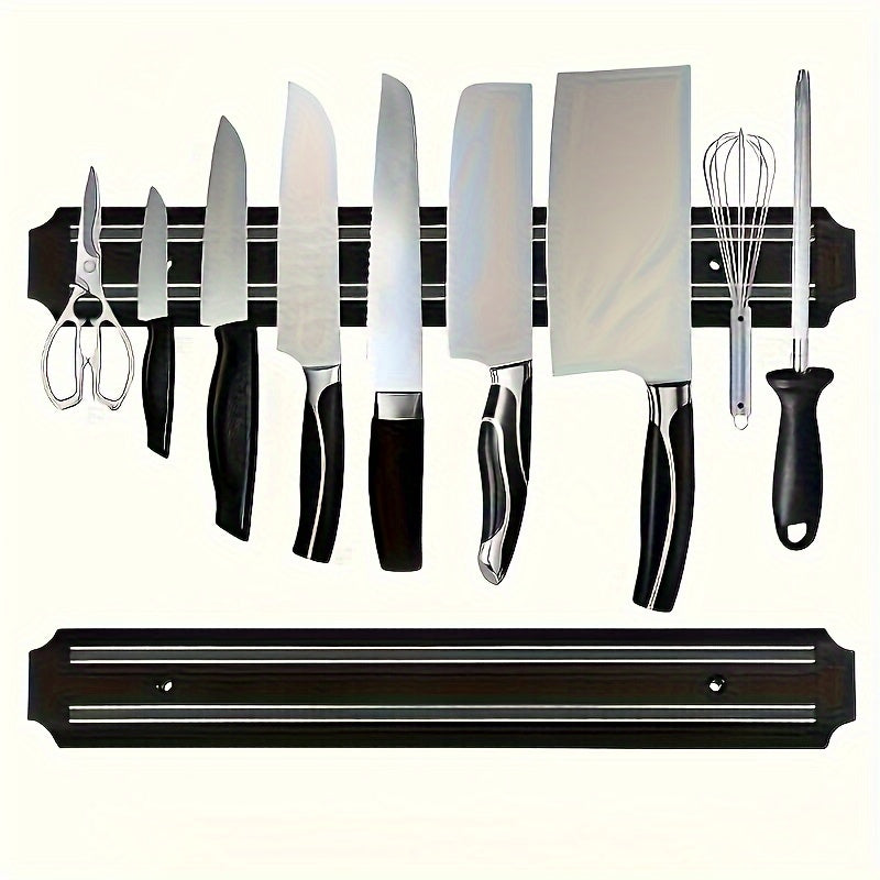 Magnetic Knife Rack Wall Mount Kitchen Utensil Organizer Durable Plastic