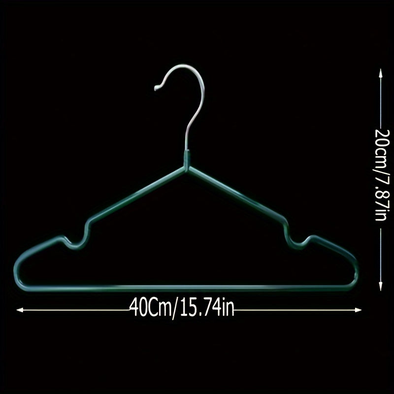 Plastic Coated Non-slip Adult Clothes Hanger Set 10 or 20 Pieces