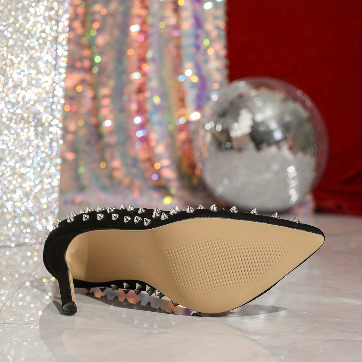 Women’s Roman Style Nail Tip Shoes 12cm Pointed Shoe Accessories