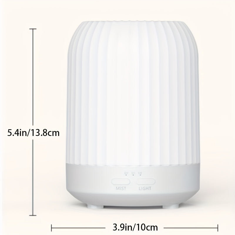 Ultrasonik namlagich 250ML LED chiroqlari bilan, jim, portativ, uy va ofis uchun