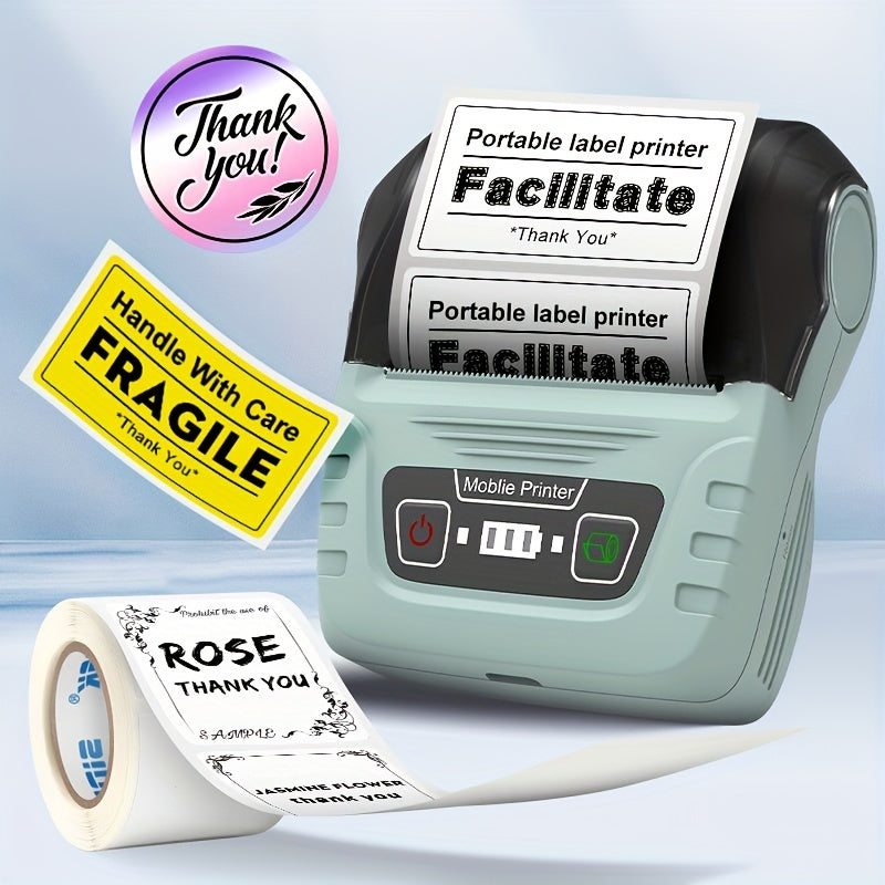 Etiquetadora térmica portátil para pequeñas empresas y uso doméstico 30-50mm de ancho