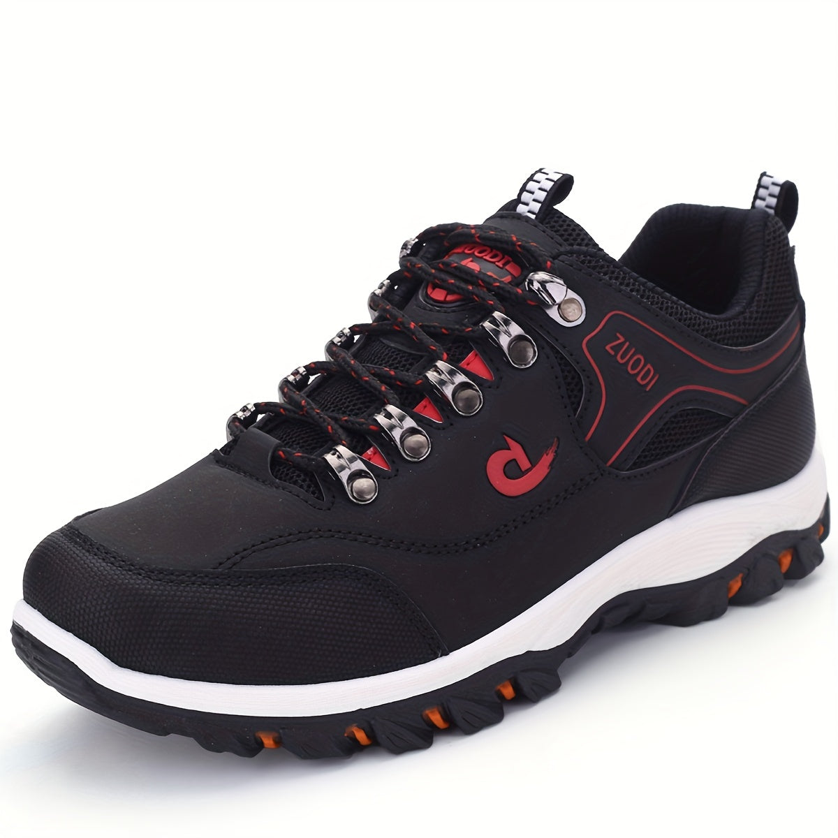 Men's Breathable Lace-Up Sneakers for Hiking Casual Outdoor Shoes