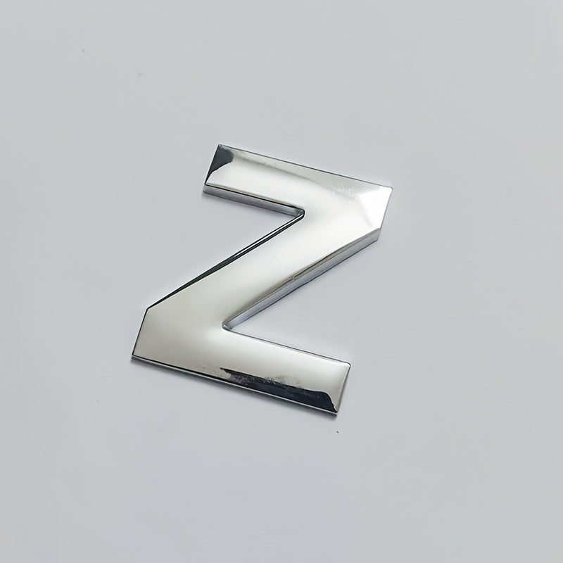 Moslashtiriladigan Kumush 3D Metall Avtomobil Emblemasi Katta Harf Raqami Zink Alloy Tashqi