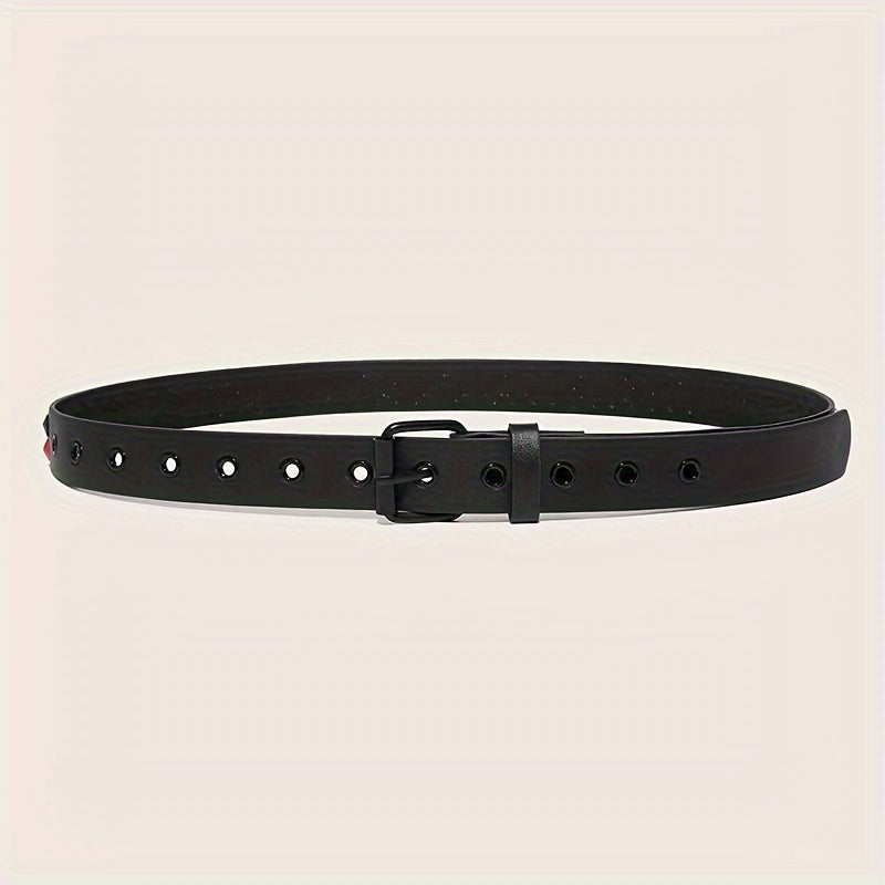 Унисекс пояс в стиле хип-хоп с пряжкой в клетчатом дизайне для джинсов