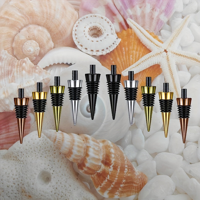 Stainless Steel Wine Stopper Set for Red Wine Champagne Beverage Preservation