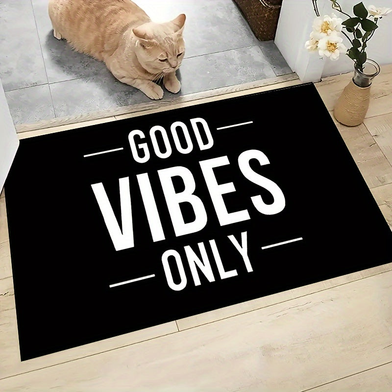 Faqat yaxshi kayfiyatlar uchun mato, sirpanmaydigan, mashina bilan yuviladigan, ichki va tashqi foydalanish uchun qabul qilish matosi