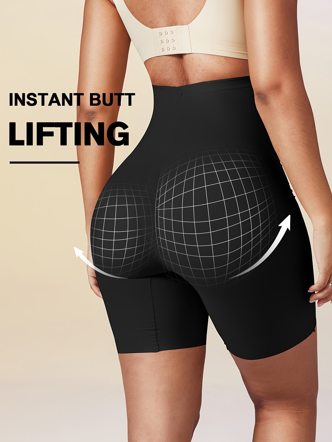 Seamless High-Waist Shapewear Shorts for Women Tummy Control Slimming Body Shaping