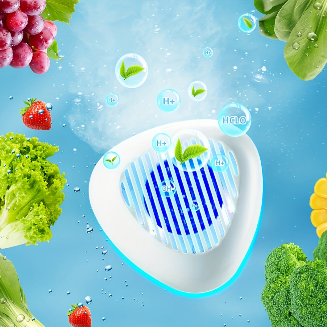 USB bilan qayta to'ldiriladigan portativ simsiz oziq-ovqat tozalash qurilmasi, meva va sabzavotlarni tozalash, pestitsid qoldiqlarini olib tashlash va sterilizatsiya qilish uchun. Magnit bilan quvvatlantirish va taymer funksiyasiga ega.