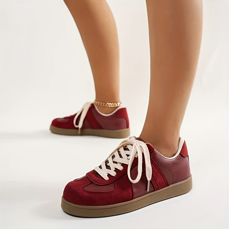 Women's Casual Sports Shoes Low Top Sneakers with TPR Sole Fabric Insole Flannel Upper