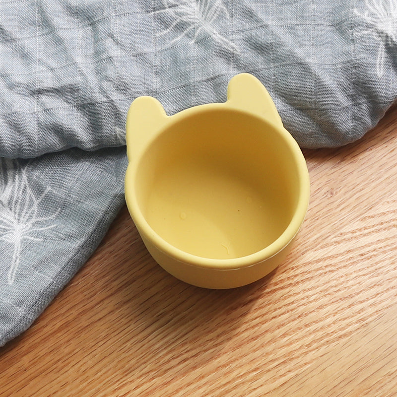 Silicone Baby Food Bowl BPA-Free Non-Toxic Toddler Feeding Tableware