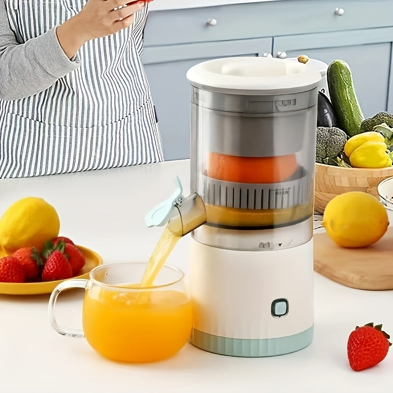 Portable Electric Juicer Rechargeable Citrus Fruit Press Stainless Steel Blades